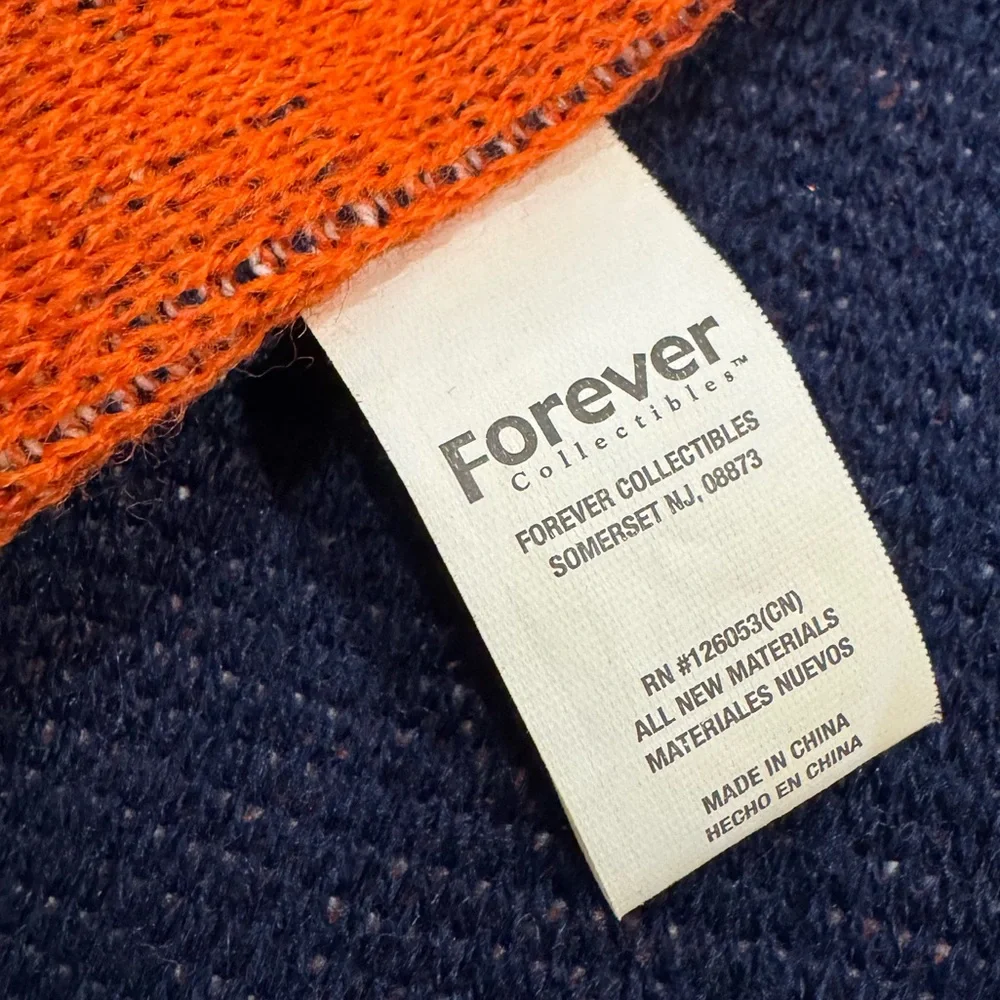 Forever Collectibles Orange and Blue Winter Knit Denver Broncos Scarf - Picture 6 of 6